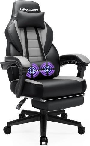 VITESSE Gaming Chairs with Footrest,Ergonomic Video Game Chairs for Adults,Big and Tall Chair 400lb Weight Capacity, Racing Style Computer Gamer Chair with Headrest and Lumbar Support