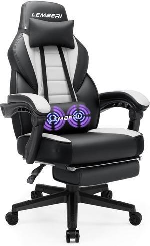 VITESSE Gaming Chairs with Footrest,Ergonomic Video Game Chairs for Adults,Big and Tall Gaming Chair 400lb Weight Capacity, Racing Style Gaming Computer Gamer Chair with Headrest and Lumbar Support