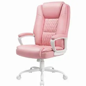 VITESSE Home Office Chair, 400LBS Big and Tall Computer Chair Heavy Duty Design, Ergonomic High Back Cushion Lumbar Back Support, Adjustable Executive Leather with Armrest VITESSE Home Office Chair, 400LBS Big and Tall Computer Chair Heavy Duty Design, Ergonomic High Back Cushion Lumbar Back Support, Adjustable Executive Leather with Armrest