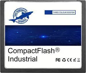 THREE COLOUR DOGFISH Compact Flash Memory Card 128MB Industrial CF Type I Card FAT16 for Industrial Equipment and Vintage Digital Cameras