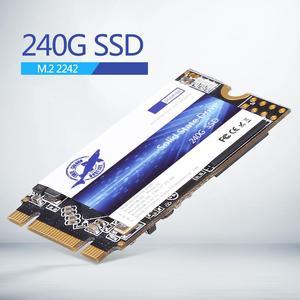 Dogfish M.2 2242 240GB Ngff SATA III Internal Solid State Drive 3D NAND TLC SATA III 6 Gb/s 42MM Laptop Hard Drive for PC Desktop Laptop MAC M2 (M.2 2242 240GB)