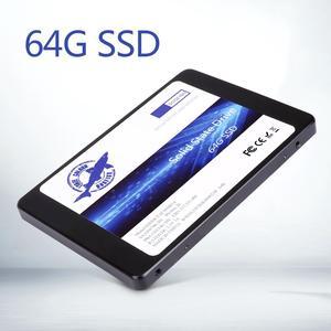 Dogfish SSD 64GB 2.5 Inch Internal Solid State Drive SATA3 6Gb/s 7MM 3D NAND Height Desktop Laptop Hard Drive (2.5-SATA III 64GB)