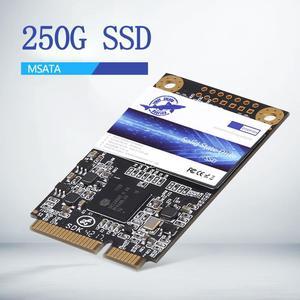 Dogfish mSATA SSD 250GB SATA III 3D NAND TLC 6 Gb/s (30x50.9mm) Internal Solid State Drive Compatible with Desktop PC Laptop (mSATA 250GB)