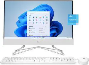 HP 22-dd0123w All-In-One Desktop, 21.5" FHD (1920 x 1080), Non-Touch, Intel Pentium Silver J5040, 4GB RAM, 128GB M. 2 SSD, Windows 11 S HP 22-dd0123w All-In-One Desktop, 21.5" FHD (1920 x 1080), Non-Touch, Intel Pentium Silver J5040, 4GB RAM, 128GB M. 2 SSD, Windows 11 S