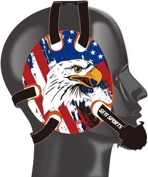 Bald Eagle and American Flag - Headgear Wrap