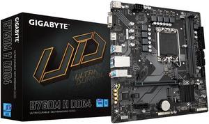 Gigabyte Motherboard B760M H DDR4 LGA 1700 Micro ATX SATA3 M.2 PCIe HDMI VGA