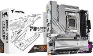 Gigabyte B650M AORUS ELITE AX ICE DDR5 Socket AM5 Micro ATX Motherboard HDMI DP