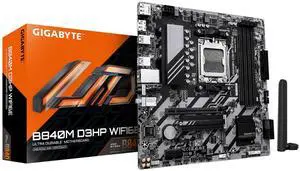 GIGABYTE B840M D3HP WIFI6E AM5 Micro-ATX Motherboard DDR5 M.2 PCIe USB Type-C GIGABYTE B840M D3HP WIFI6E AM5 Micro-ATX Motherboard DDR5 M.2 PCIe USB Type-C