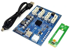 SODIAL M.2 NGFF PCI-E PCI Express Extender Card Riser Adapter 4 PCI-E PCIe Slot Adapter Port PCIE Express Card Multiplier For Mining - OEM SODIAL M.2 NGFF PCI-E PCI Express Extender Card Riser Adapter 4 PCI-E PCIe Slot Adapter Port PCIE Express Card Multiplier For Mining - OEM