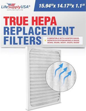 Replacement Filter for Hunter 30930 Air Purifier HEPATech System by LifeSupplyUSA