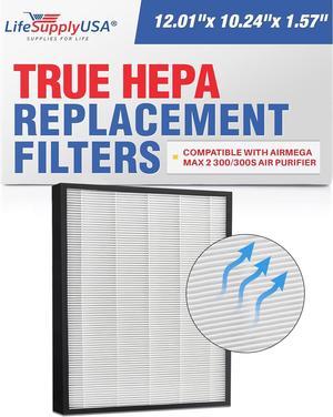 HEPA Filter Complete Replacement for AIRMEGA Max 2 Air Purifier 300/300S