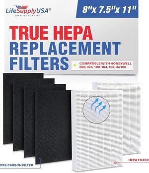 Complete Filter Replacement Set Includes 2 HEPA & 8 Carbon Pre-Filters Compatible with Honeywell HPA100 Series Air Purifier Filter R