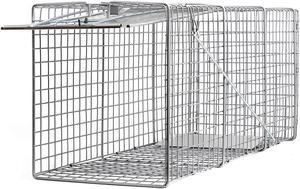 Large One Door Catch Release Heavy Duty Humane Cage Live Animal Trap for Gophers, Oppossums, Groundhogs, Beavers, and Other Similar Sized Animals, 32"x10"x12"