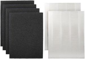 2 HEPA and 4 Carbon Replacement Filter set for Coway AP-1216L Tower Air Purifier, AP-1216-FP