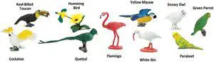 Toobs Exotic Birds Safari Ltd Set Educational Kids Toy Figure