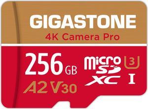5Yrs Free Data Recovery Gigastone 256GB Micro SD Card 4K Video Recording for GoPro Action Camera DJI Drone NintendoSwitch RW up to 10060 MBs MicroSDXC Memory Card UHSI U3 A2 V30 C10