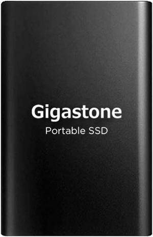 Gigastone 500GB External SSD USB 3.2 Type C, Read Speed up to 500MB/s, 3D NAND, Ultra Slim Metal Portable Solid State Drive, for PC Laptop Mac Windows Linux Android PS4 Xbox One Smart TV
