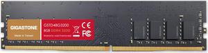 Gigastone DDR4 8GB 3200MHz PC4-25600 CL16 1.35V UDIMM 288 Pin Unbuffered Non ECC for for PC Computer Desktop Memory Module Ram Upgrade Kit