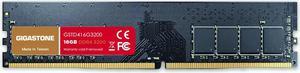 Gigastone DDR4 16GB 3200MHz single PC4-25600 CL16 1.35V UDIMM 288 Pin Unbuffered Non ECC for for PC Computer Desktop Memory Module Ram Upgrade Kit
