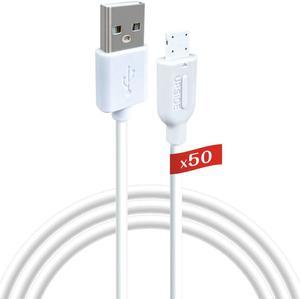 [50-Pack]Gigastone Charging Cable for Apple Lightning Devices, 3ft Fast Charge 12W, Compatible with iPhone, iPad, Charging only, Data Sync not Supported, White