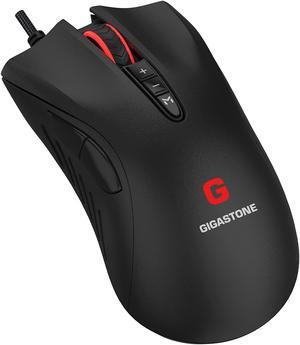 Gigastone Gaming Mouse Up to 3200 DPI Adjustable, Wired Gaming Mouse with Customizable RGB Backlight, 8 Programmable Buttons, 256KB Onboard Memory, Most Suitable for Windows 7 and Up