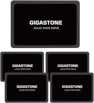 Gigastone 5-Pack 120GB SSD SATA III 6Gb/s. 3D NAND 2.5" Internal Solid State Drive, Read up to 500MB/s. Compatible with PC, Desktop and Laptop, 2.5 inch 7mm (0.28)