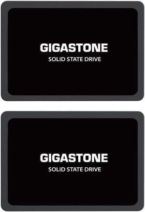Gigastone 2-Pack 250GB SSD SATA III 6Gb/s. 3D NAND 2.5" Internal Solid State Drive, Read up to 500MB/s. Compatible with PC, Desktop and Laptop, 2.5 inch 7mm (0.28)