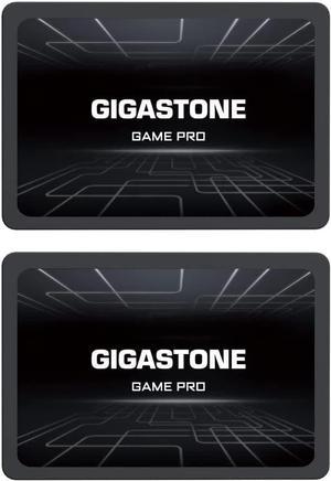 Gigastone Game Pro 2-Pack 128GB SSD SATA III 6Gb/s. 3D NAND 2.5" Internal Solid State Drive, Read up to 510MB/s. Compatible with PS4, PC, Desktop and Laptop, 2.5 inch 7mm (0.28)
