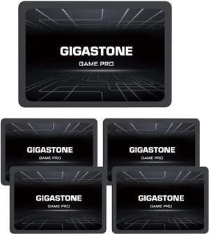 Gigastone Game Pro 5-Pack 128GB SSD SATA III 6Gb/s. 3D NAND 2.5" Internal Solid State Drive, Read up to 510MB/s. Compatible with PS4, PC, Desktop and Laptop, 2.5 inch 7mm (0.28)