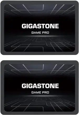 Gigastone Game Pro 2-Pack 1TB SSD SATA III 6Gb/s. 3D NAND 2.5" Internal Solid State Drive, Read up to 540MB/s. Compatible with PS4, PC, Desktop and Laptop, 2.5 inch 7mm (0.28)