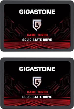 Gigastone Game Turbo 2-Pack 1TB SSD SATA III 6Gb/s. 3D NAND 2.5" Internal Solid State Drive, Read up to 560MB/s. Compatible with PS4, PC, Desktop and Laptop, 2.5 inch 7mm (0.28)