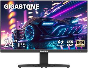 Gigastone 24" IPS Gaming LED Backlight Monitor | 165Hz FHD 1920 x 1080 | 178° Wide View | Frameless | 5ms | Built-in Speakers | FreeSync | Eye Care Technology | Ergonomic Tilt | VESA Mount | DP, HDMI