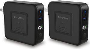Gigastone 4-in-1 10000mAh Qi Wireless Portable Charger 24W Wireless Power Bank Black