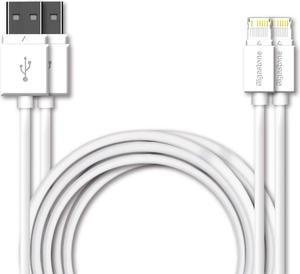 Gigastone 3ft 2-Pack Charging Cable for Lightning Devices, Fast Charge 12W 5V
