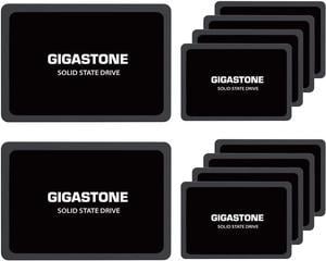 Gigastone 10-Pack 120GB SSD SATA III 6Gb/s. 3D NAND 2.5" Internal Solid State Drive, Read up to 500MB/s. Compatible with PC, Desktop and Laptop, 2.5 inch 7mm (0.28)