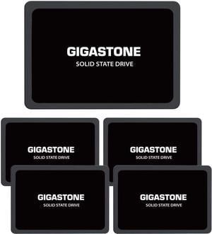 Gigastone 5-Pack 250GB SSD SATA III 6Gb/s. 3D NAND 2.5" Internal Solid State Drive, Read up to 500MB/s. Compatible with PC, Desktop and Laptop, 2.5 inch 7mm (0.28)