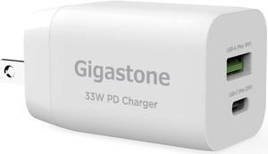 Gigastone 30W USB C Charger Power Go Dual Ports PPS 33W  Power Adapter - 1 Pack