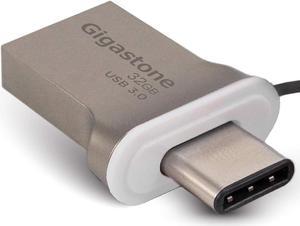 GIGASTONE 32GB USB Flash Drive USB 3.0 Type C OTG USB-C Dual Interface Memory Stick for PC Phone Apple MacBook Notebook Laptop Desktop