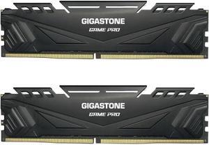 DDR5 RAM GIGASTONE Black Gaming RAM 32GB (2x16GB) DDR5 RAM 32GB DDR5 5600MHz PC5-44800 CL40 1.25V 288 Pin Unbuffered Non ECC Dual Channel DIMM for Intel/AMD Ryzen PC Desktop Memory (Desktop Only)