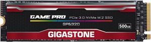 GIGASTONE M.2 SSD 500GB PCIe 3.0 NVMe SSD Internal Gaming Solid State Hard Drives Upgrade PC Laptop Storage High Speed Response for Gamers Graphic Design Creators IT Pros PCIe Gen3x4 up to 2,100MB/s