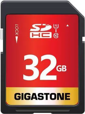 GIGASTONE 32GB SD Card UHS-I U1 Class 10 SDHC Memory Card High-Speed Full HD Video Canon Nikon Sony Pentax Kodak Olympus Panasonic Digital Camera