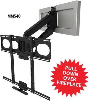 MantelMount MM540 Pull Down Fireplace TV Mount For 44"-80" TVs Above Mantel