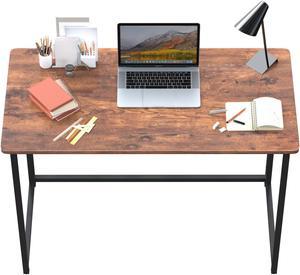 Homall 39.2 inches Office Desk Home Writing Desk Computer Desk (Rusitc Brown)