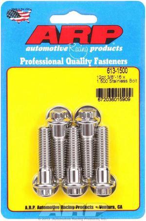 ARP Universal Bolt 3/8-16 in Thread 1.500 in Long Stainless 5 pc P/N 613-1500