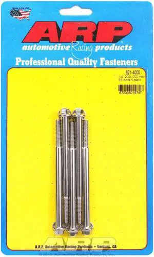 ARP Universal Bolt 1/4-20 in Thread 4.000 in Long Stainless 5 pc P/N 621-4000