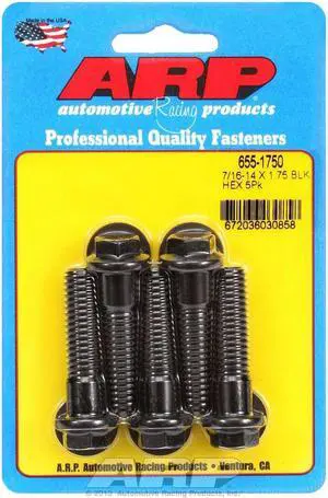 ARP Universal Bolt 7/16-14 in Thread 1-3/4 in Long Chromoly 5 pc P/N 655-1750