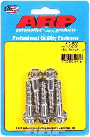 ARP Universal Bolt 5/16-18 in Thread 1.500 in Long Stainless 5 pc P/N 612-1500