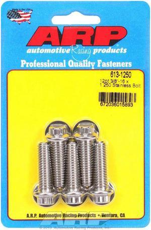 ARP Universal Bolt 3/8-16 in Thread 1.250 in Long Stainless 5 pc P/N 613-1250
