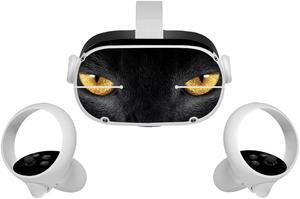 Misskit Vinyl Skin Sticker for Oculus Quest 2 VR Headset Controller PVC Decals Cute Cartoon Wrap Cover for Oculus Quest 2 Accessories
