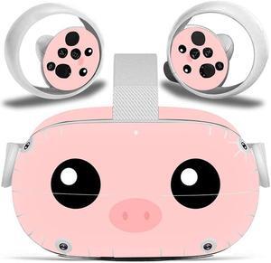 Misskit Vinyl Skin Sticker for Oculus Quest 2 VR Headset Controller PVC Decals Cute Cartoon Wrap Cover for Oculus Quest 2 Accessories